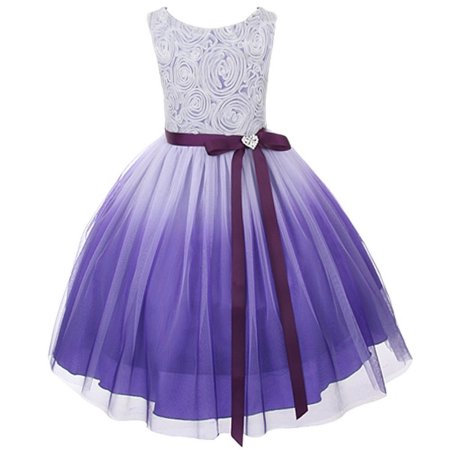 Purple Rosette Dress