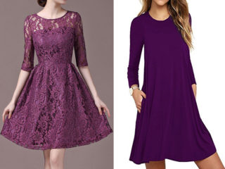 9 Beautiful and Attractive Designs of Purple Frocks