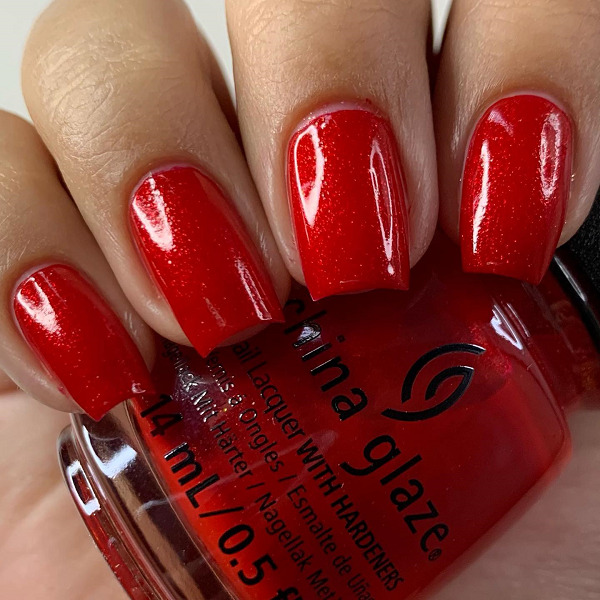 Red Nail Paint Design