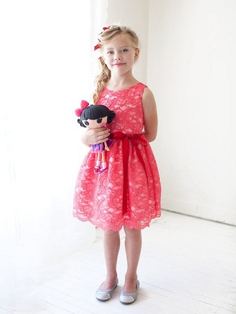 Red Lace Party Frock