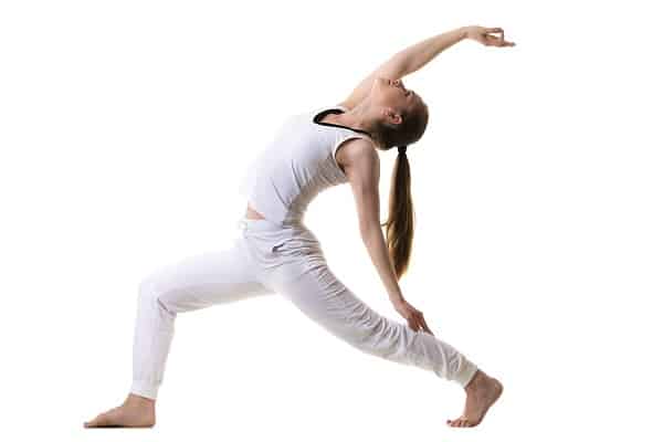 Reverse Warrior om yoga Pose