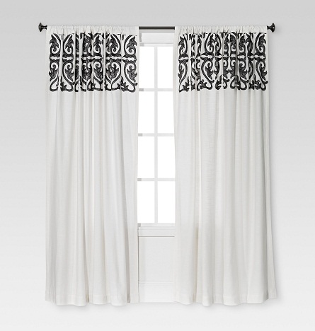 9 Cute And Charming White Curtains, Black And White Curtain Designs
