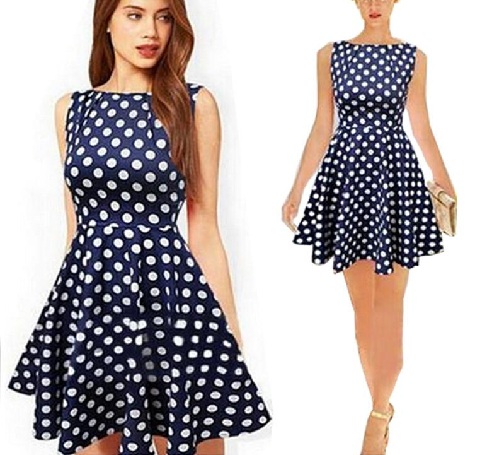 Short Polka Dots Summer Dress