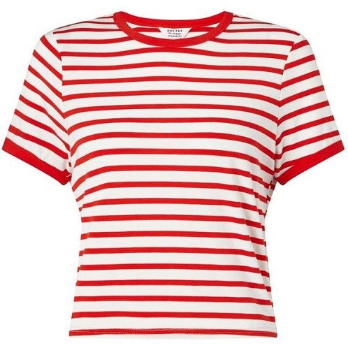 Short Sleeve Striped T Shirt