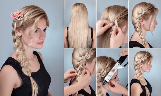 Side Braided Hairstyle For College Teens