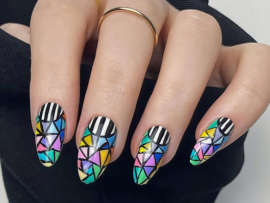 9 Best Stained Glass Nail Art Designs