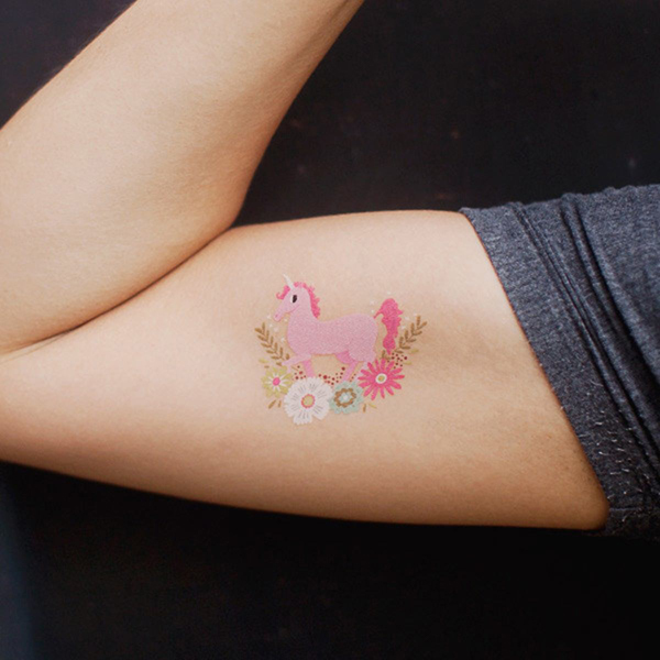 Temporary Unicorn Tattoo For Kids