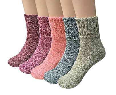 Thick Knit Ladies Wool Socks