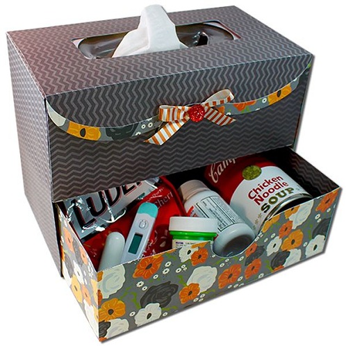 Tissue With Soup Box Gift Well Soon Gift