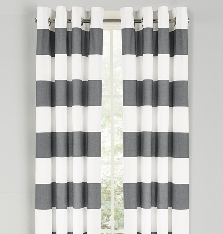 Striped curtains are to a greater extent than famous together with desired ix Stunning together with Stylish Striped Curtains For Home