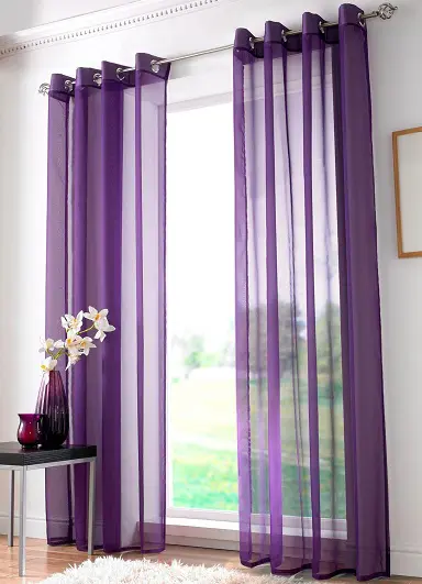 Modern Purple Curtain Designs, Purple And White Curtains