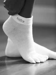 White Toe Socks