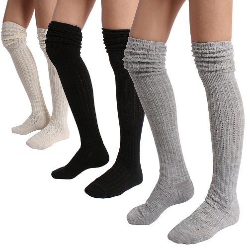Winter Knee High Socks for Women