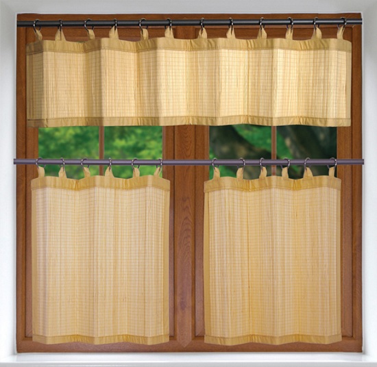 Bamboo Kitchen Curtains