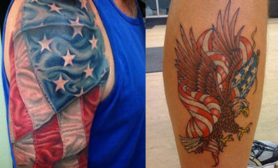 Top 15 Nationalistic & Patriotic Flag Tattoo Designs