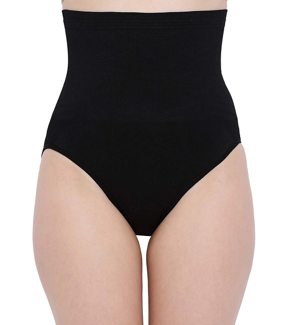 Buy Aaram Black Lightweight and Breathable Fabric Corset Shapewear