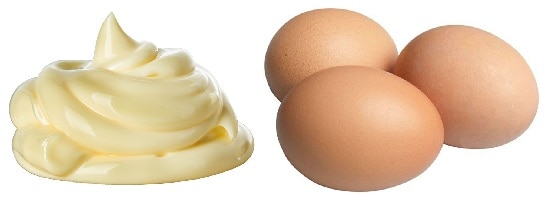Eggs and Mayonnaise Hair Mask