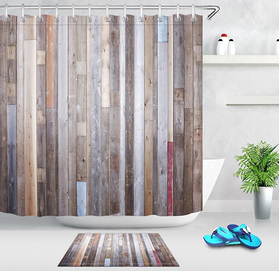 Rustic Bathroom Shower Curtains