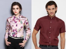 10 Stylish Models of Silk Shirts for Men and Women