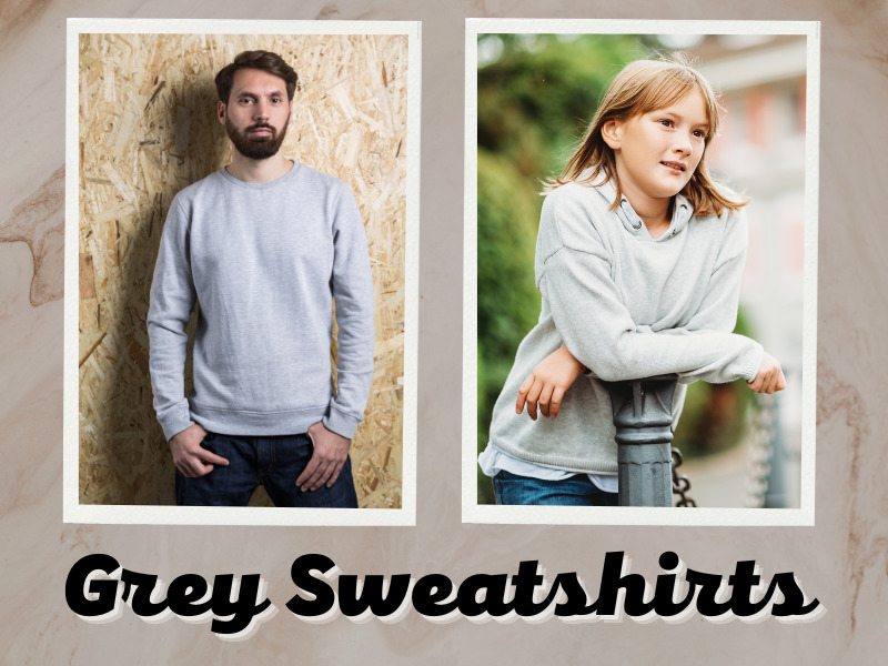 10 Trending Collection Of Grey Sweatshirts With Different Necks