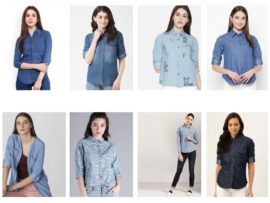 20 Stunning Models of Denim Shirts for Women’s in Trend