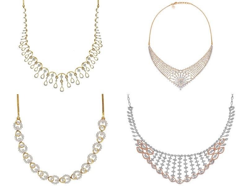 25 Beautiful Diamond Necklace Designs New Collection