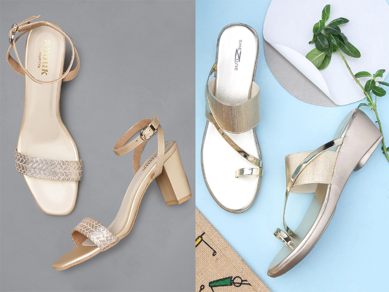 9 Beautiful Gold Sandals For Women With Stylish Models