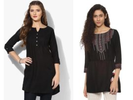 9 New Collection of Black Tunic Designs for Women