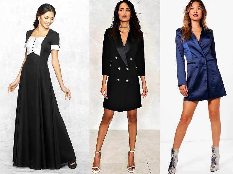 9 Latest and Stylish Tuxedo Dress for Ladies in Fashion ...