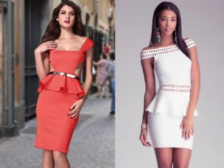 9 Trendy Models of Peplum Dresses for Modest Look