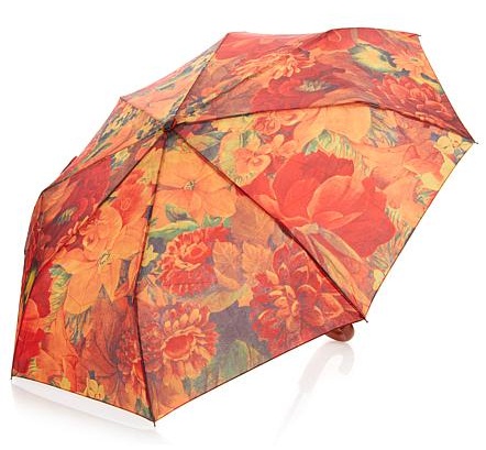 Amazing Printed Orange Umbrellas