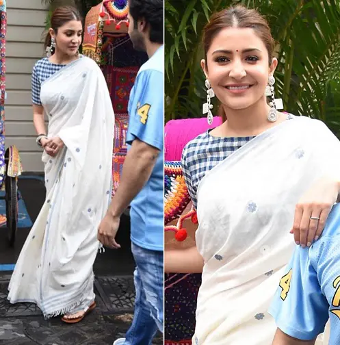 Gorgeous Anushka Sharma In Saree with Images: Latest and Best 15