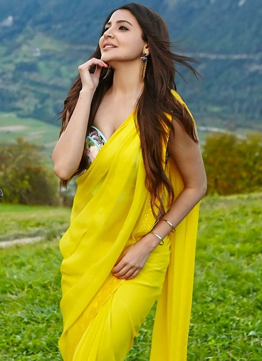 Anushka Sharma Yellow Saree