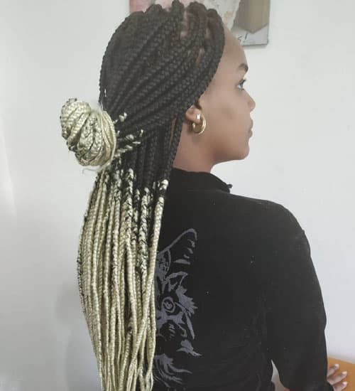 The Metal Coated Braided Hairstyle