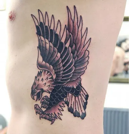 SAVI Waterproof Temporary Tattoos for Men and Women  Multicolored Flying  Eagle Design 24x14cm for Chest Waist and Back  Amazonin Beauty
