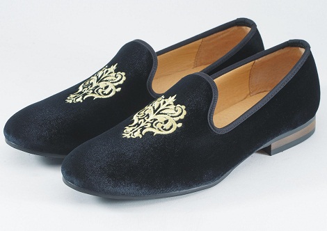 British Style Velvet Loafer Slippers