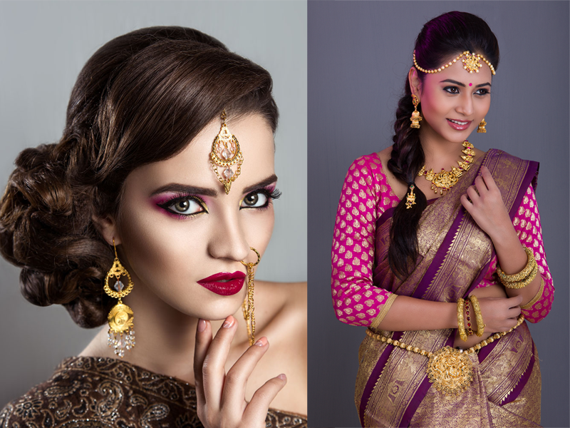 Striking Indian Hair Style | Ruby & Frost