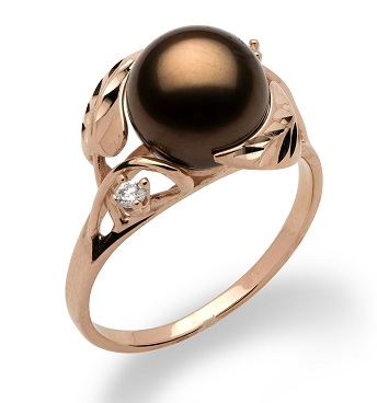 Chocolate Pearl Ring