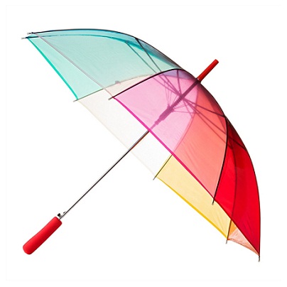 Clear Rainbow Transparent Umbrellas