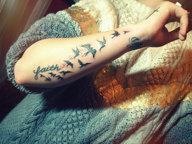 Demi Lovato Tattoo Designs