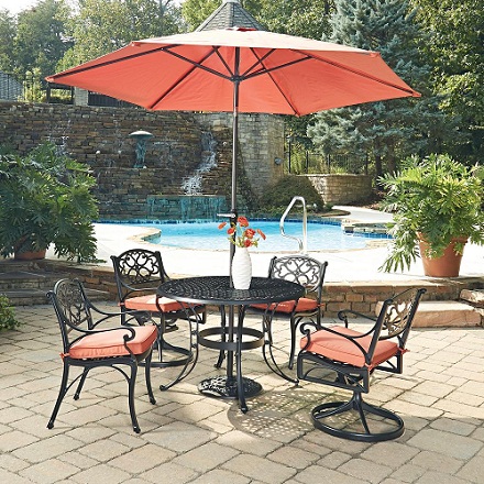 Dining Table Red Umbrella