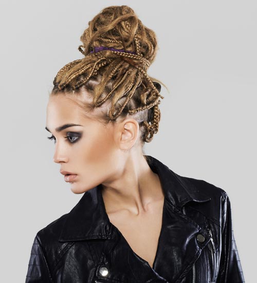 Top Bun with Dreads