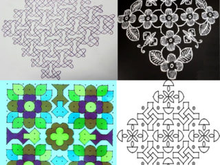 5 Beautiful and Easy 20 Dots Rangoli Designs
