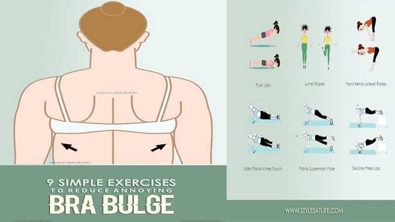 Best Exercises To Get Rid of Bra Bulge at home