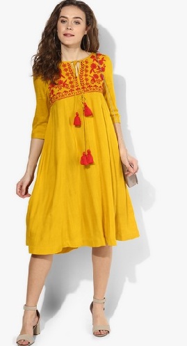 Embroidered Cotton Frock