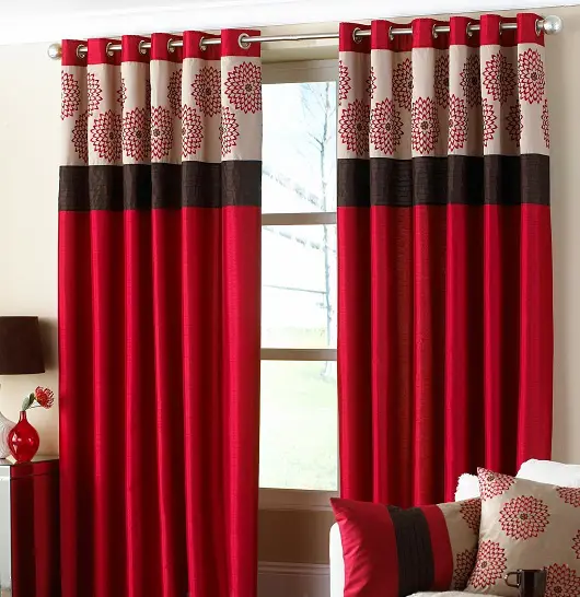 15 Best Red Curtain Designs With, Living Room Ideas Red Curtains