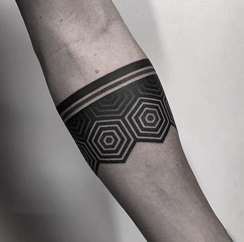 Geometric Armband Tattoo