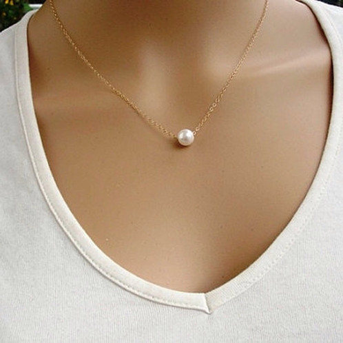 Gold Chain with Pearl Pendant