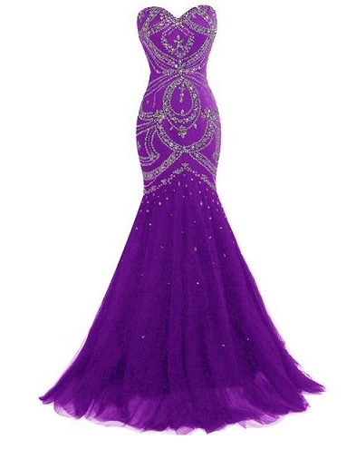 Gown Purple Dress