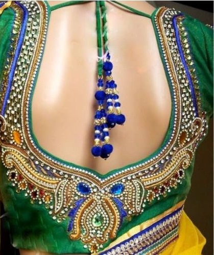 30 Well Suited Bridal Blouse Neck Designs For Wedding Sarees